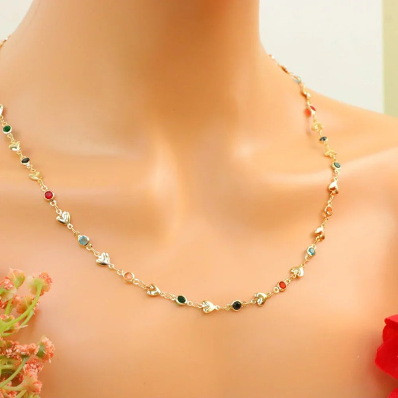 "New Beautiful Design Necklace Chain for Women/Girls, Gift, N572 - Picture 1 of 10